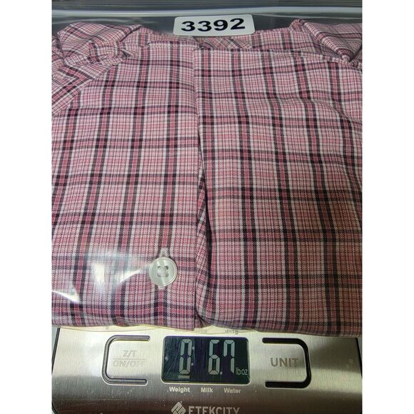 Bonobos Slim Fit Red Plaid Men's Button Long Sleeve Shirt - XXL 2XL - Picture 8 of 8